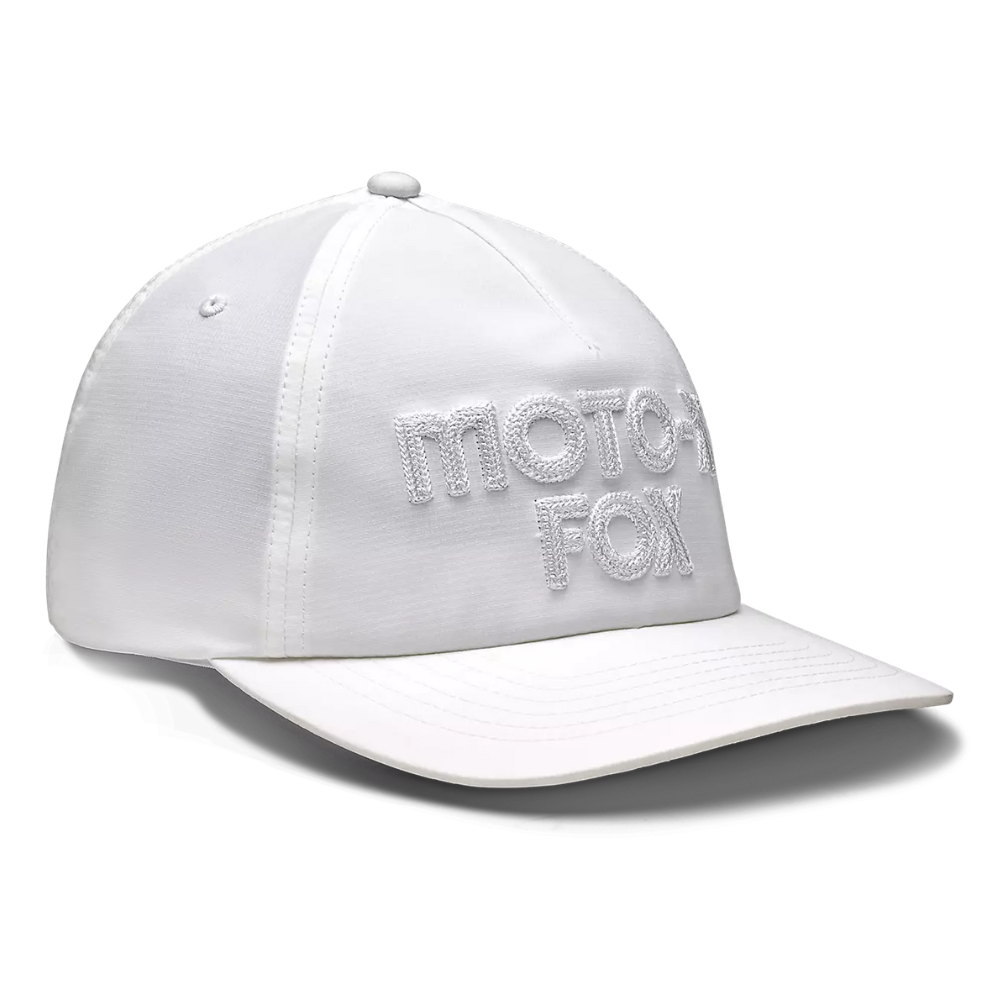 Hat: FOX 2025 Women MOTO-X ADJUSTABLE White – NO LIMITS MOTO