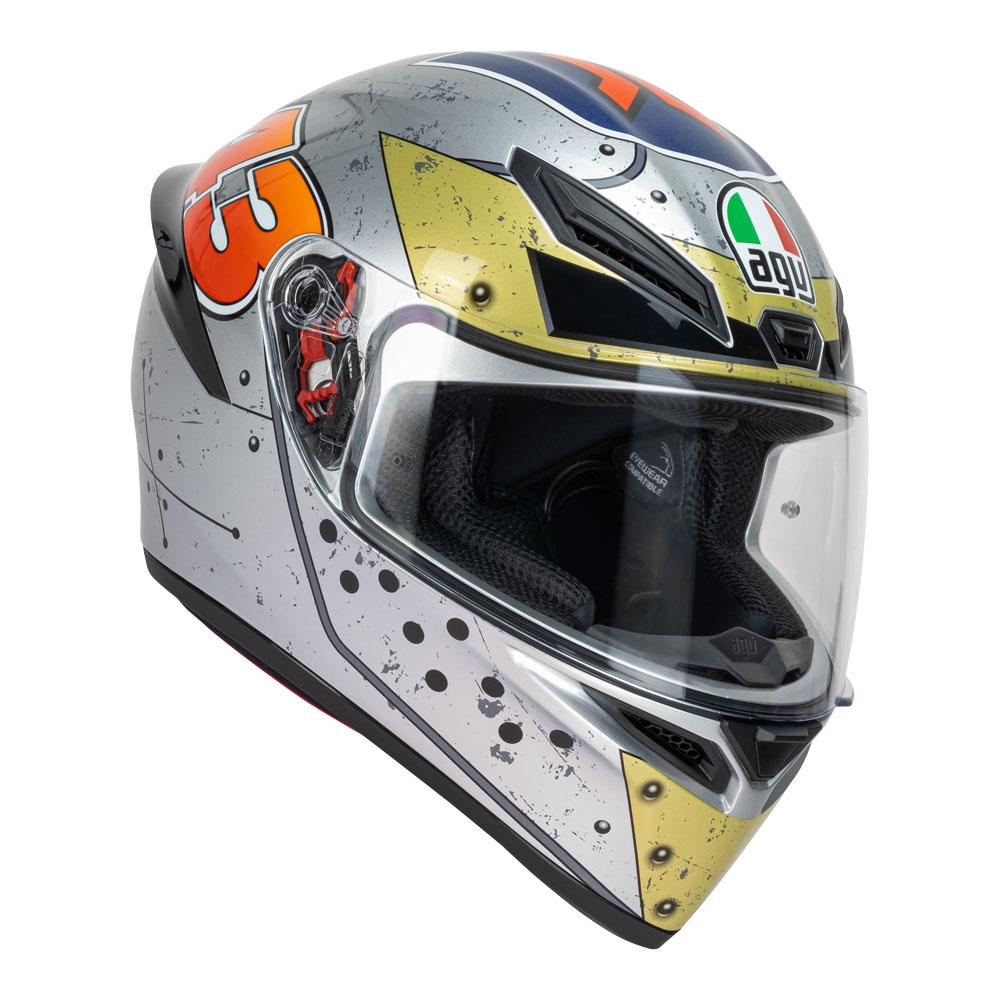agv k1 helmet australia Helmet: AGV K-1 MILLER REPLICA – NO LIMITS MOTO