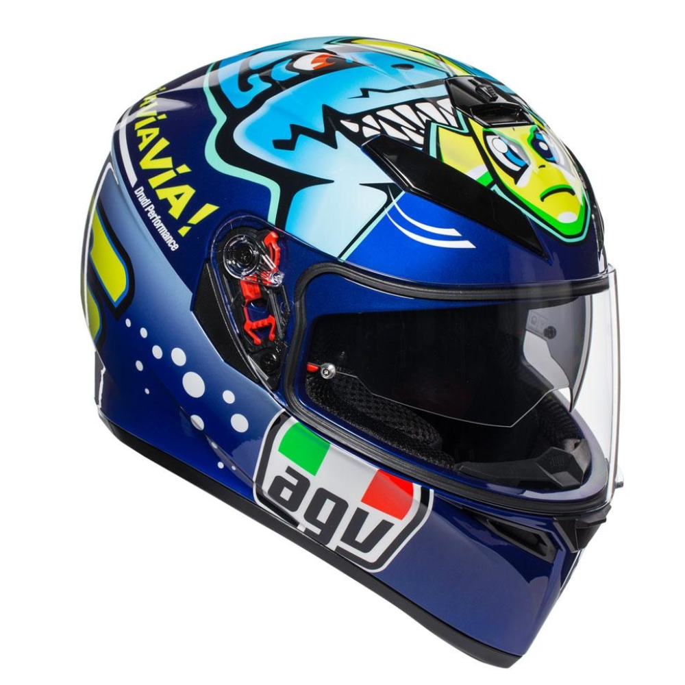 Helmet: AGV K-3 SV ROSSI MISANO – NO LIMITS MOTO
