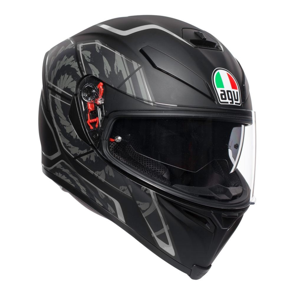 Helmet: AGV K-5 S TORNADO Black/Silver – NO LIMITS MOTO