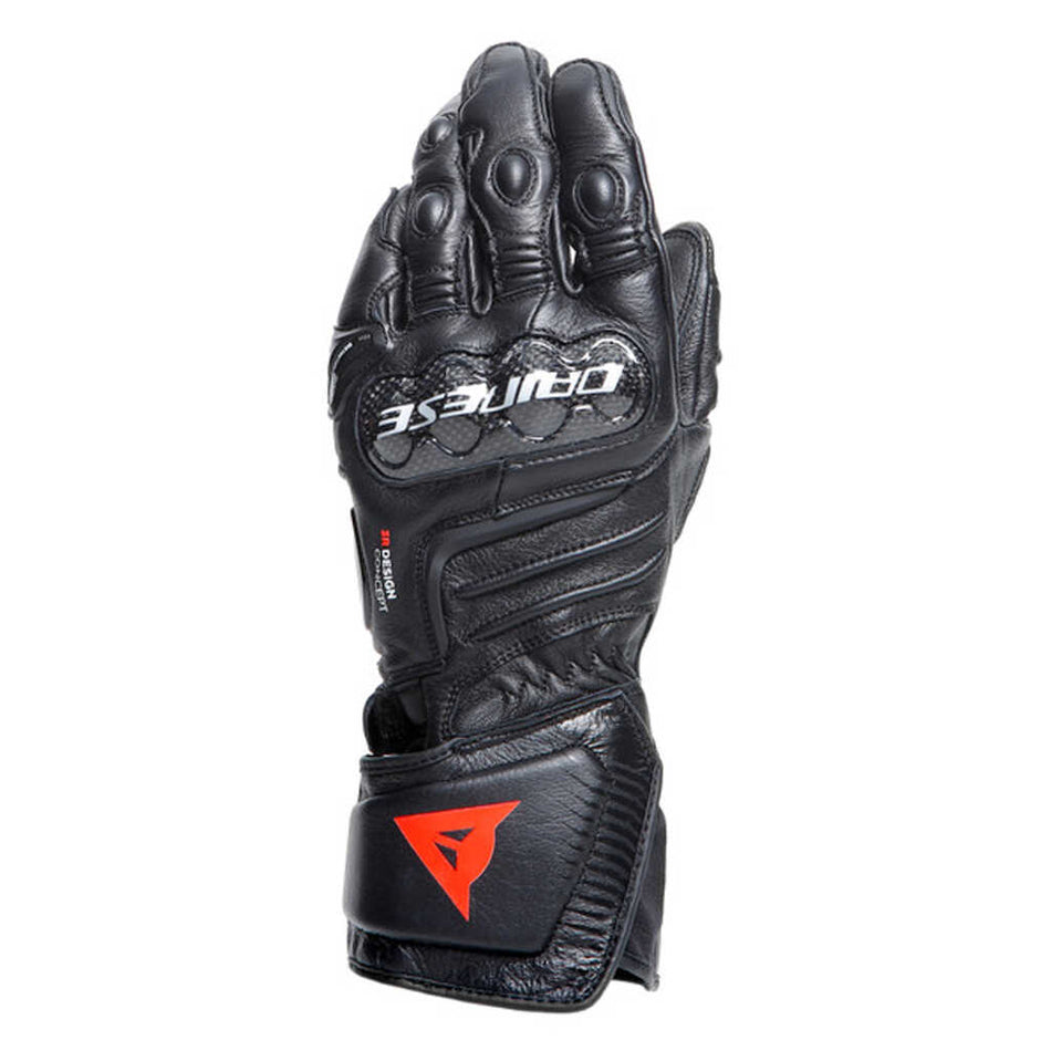 Gloves: DAINESE CARBON 4 LEATHER LONG CUFF Black