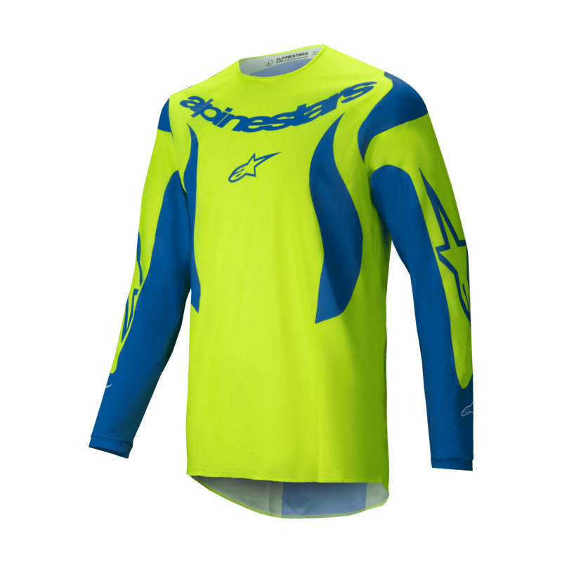Jersey: ALPINESTARS 2025 FLUID HAUL FluYellow/Blue