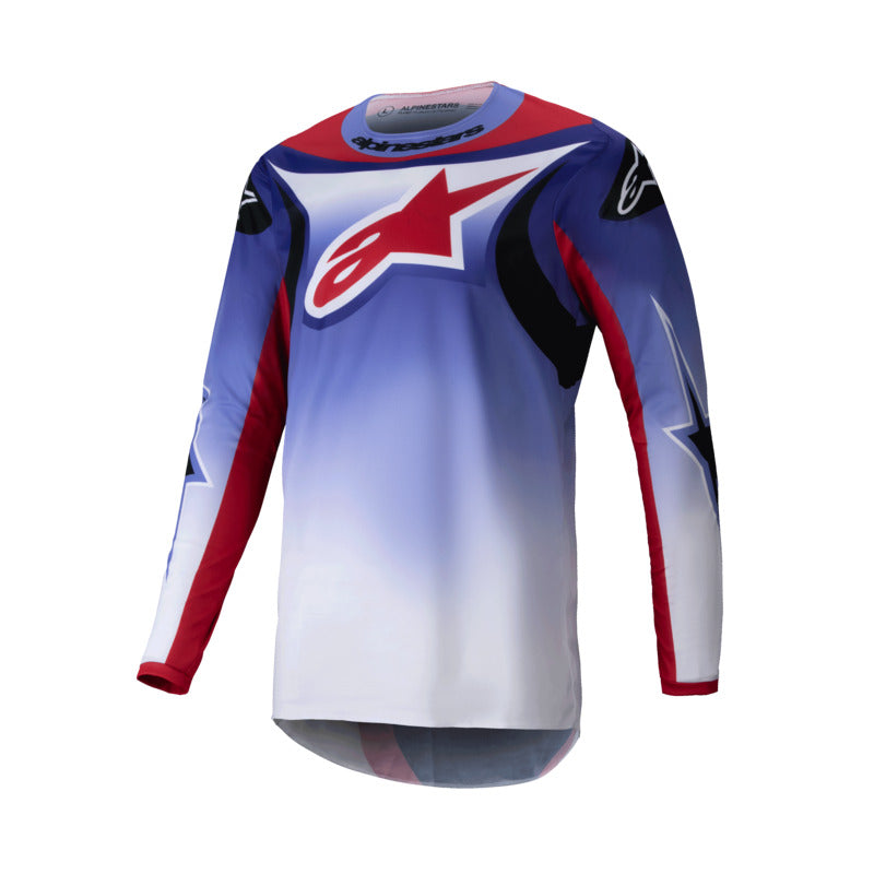 Jersey: ALPINESTARS 2025 FLUID WURX Purple Bright Red
