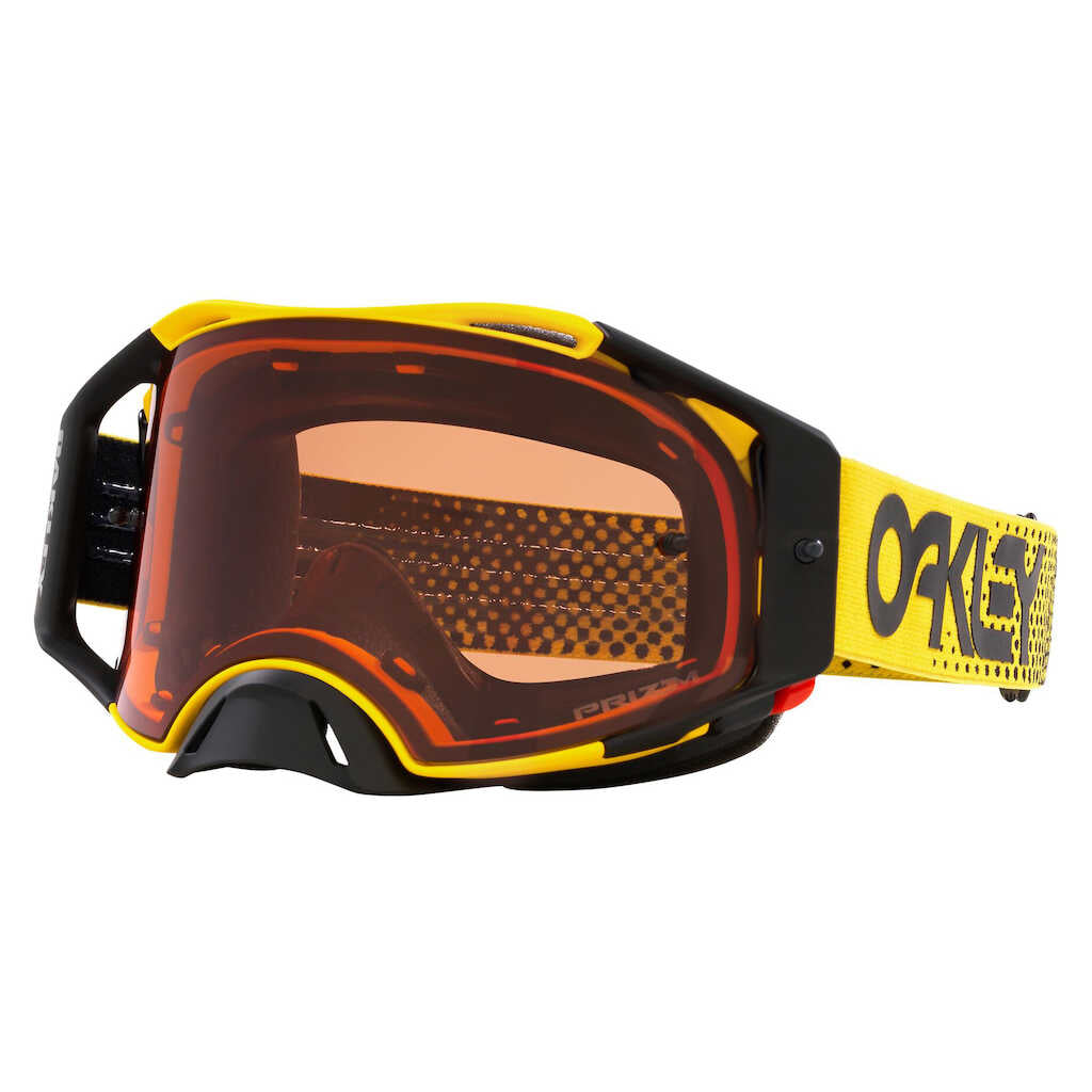 Goggles: Oakley AIRBRAKE Moto B1B Yellow with Prizm Bronze Lens