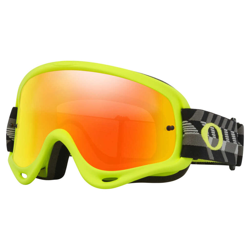 Goggles: Oakley O FRAME MX Black Empire Fire Iridium Lens