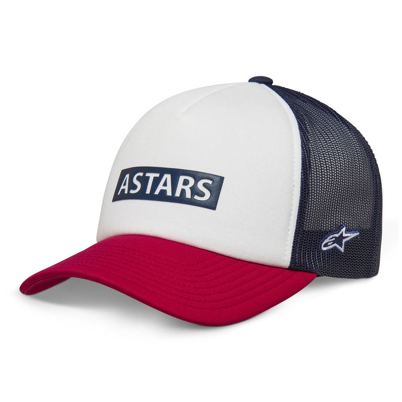 Hat: ALPINESTARS CLARIFIED FOAM TRUCKER White/Red