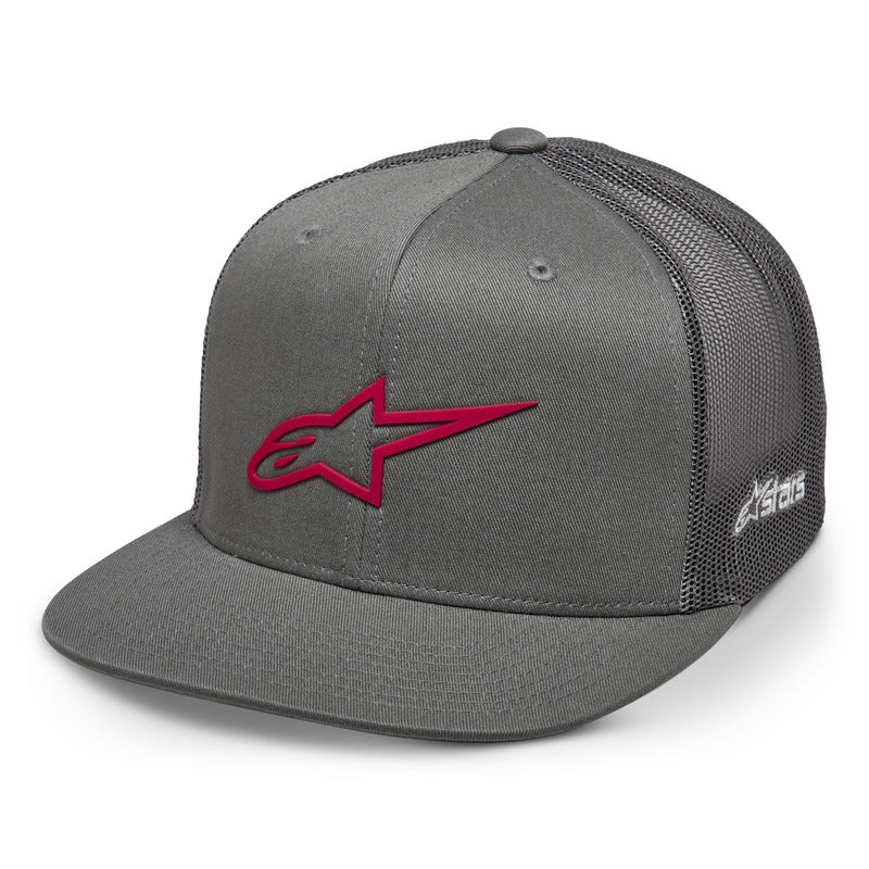 Hat: ALPINESTARS 3D AGELESS TRUCKER Grey/Red