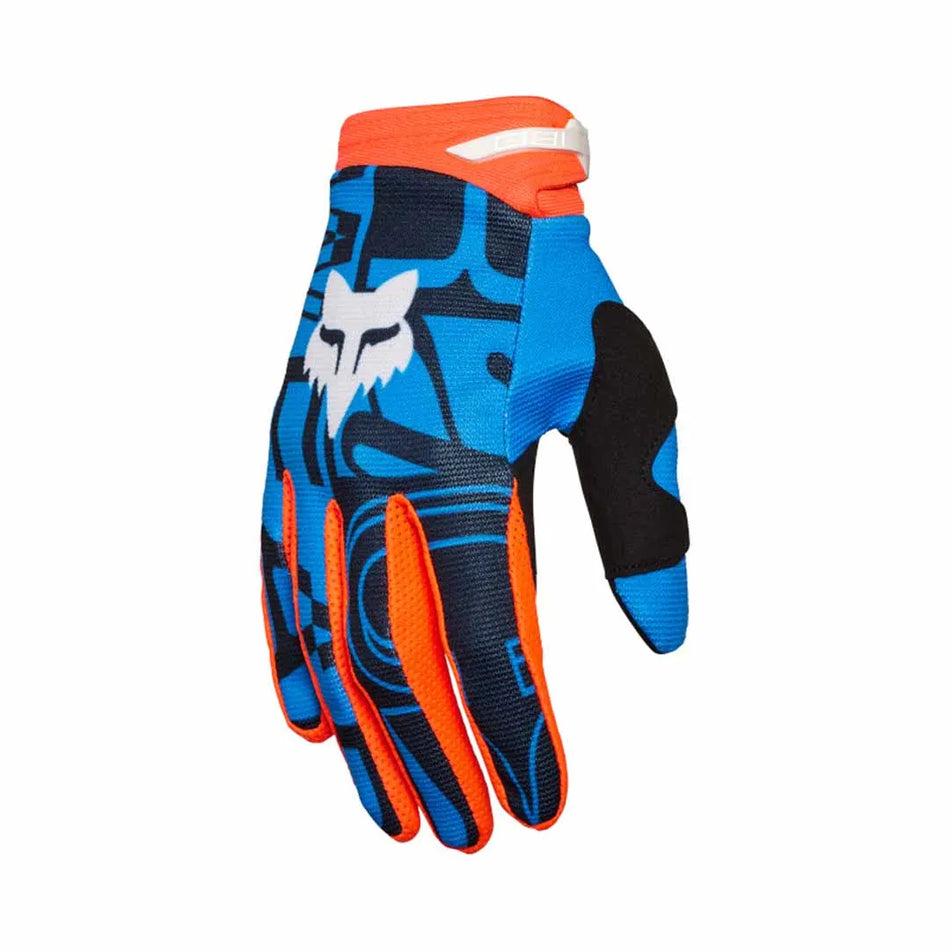 Gloves: FOX 2025 Youth 180 RACE SPEC Tru Blue