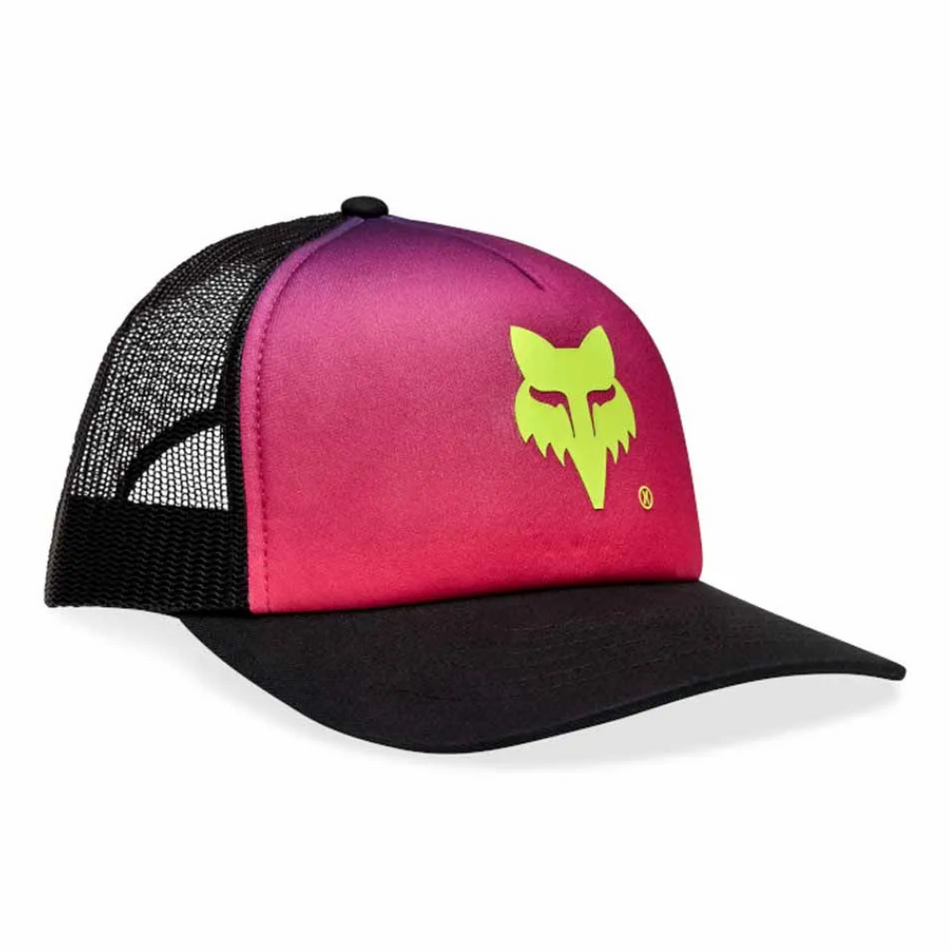 Hat: FOX 2025 Women ELEVATED TRUCKER Pink