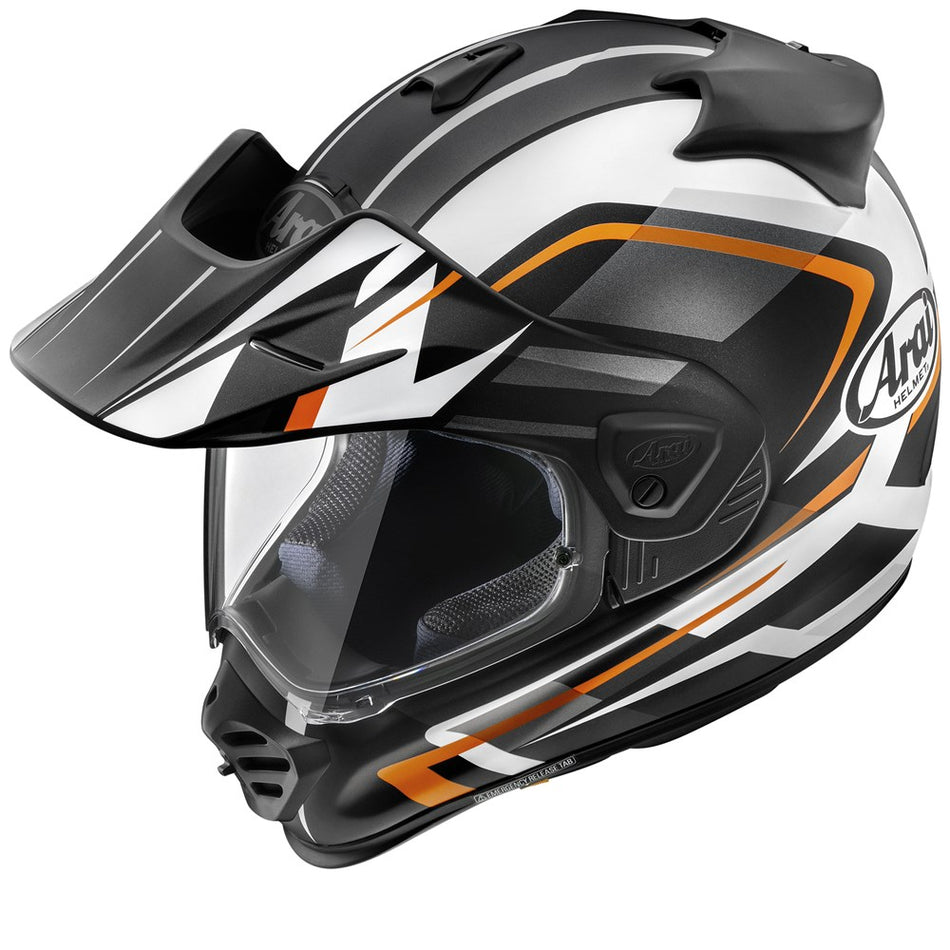 Helmet: ARAI TOUR-X5 DICOVERY Orange Frost