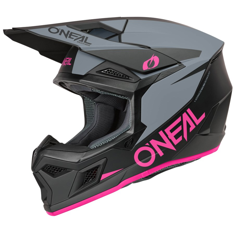 Helmet: ONEAL 2026 3SRS SOLID Pink/Grey/Black