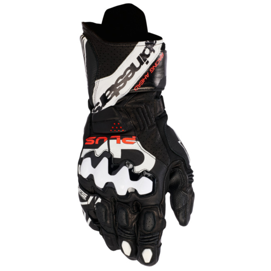 Gloves: ALPINESTARS GP PLUS R V3 LEATHER Black/White
