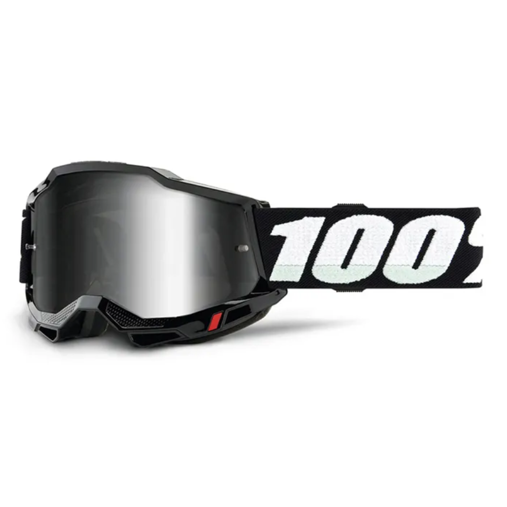 Goggles: 100% ACCURI 2 Youth Black Silver Mirror
