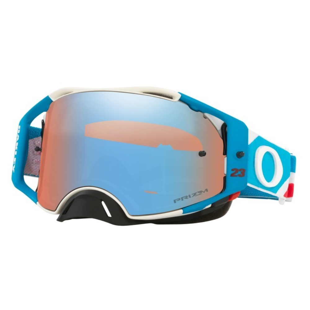 Goggles: Oakley AIRBRAKE MX CHASE SEXTON SIGNATURE Prizm Sapphire Lens