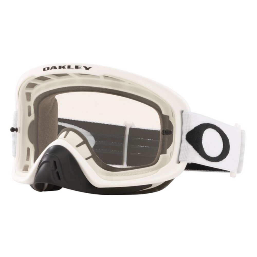 Goggles: Oakley O FRAME 2.0 PRO Matte White with Clear Hi Impact Lens