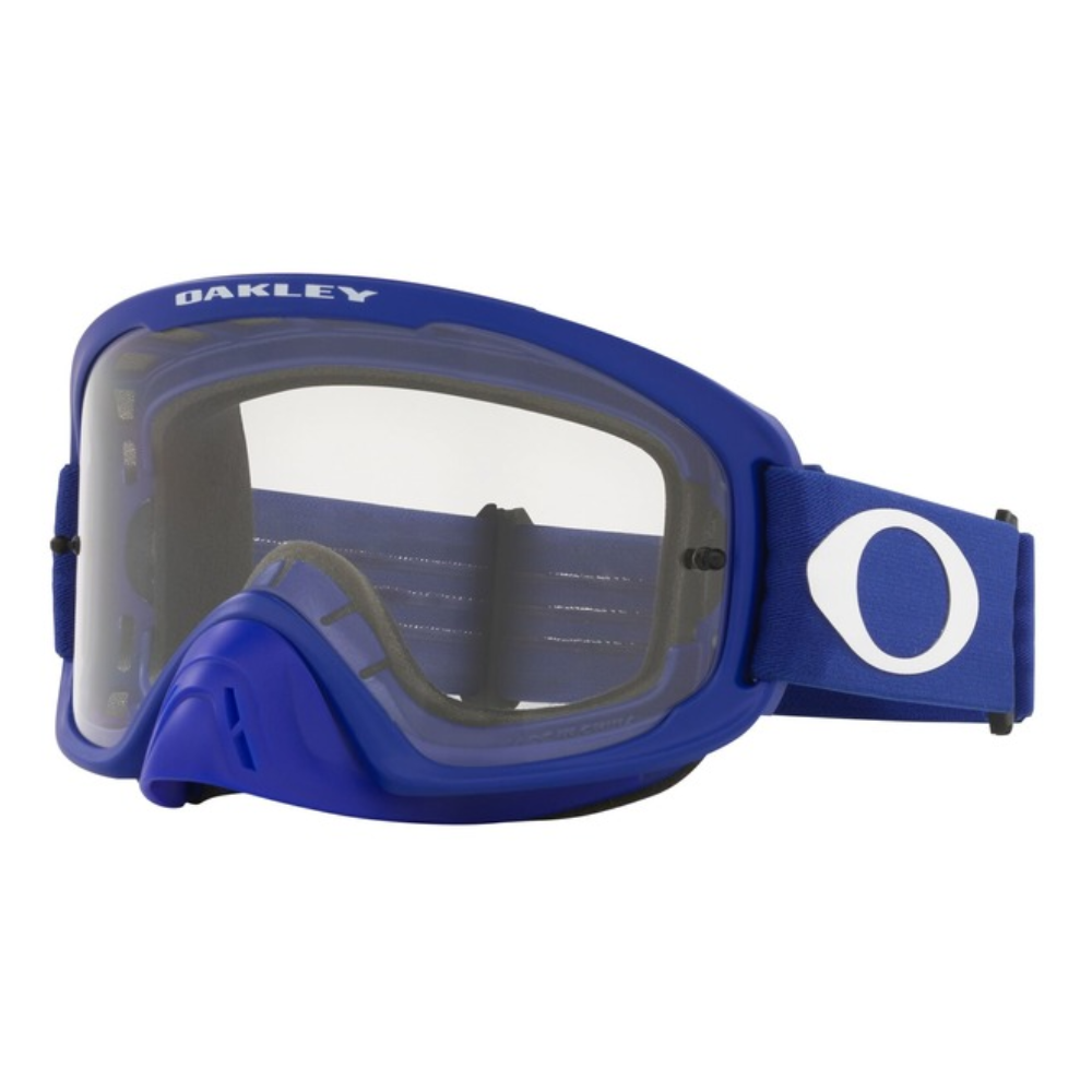 Goggles: Oakley O FRAME 2.0 PRO Moto Blue with Clear Hi Impact Lens