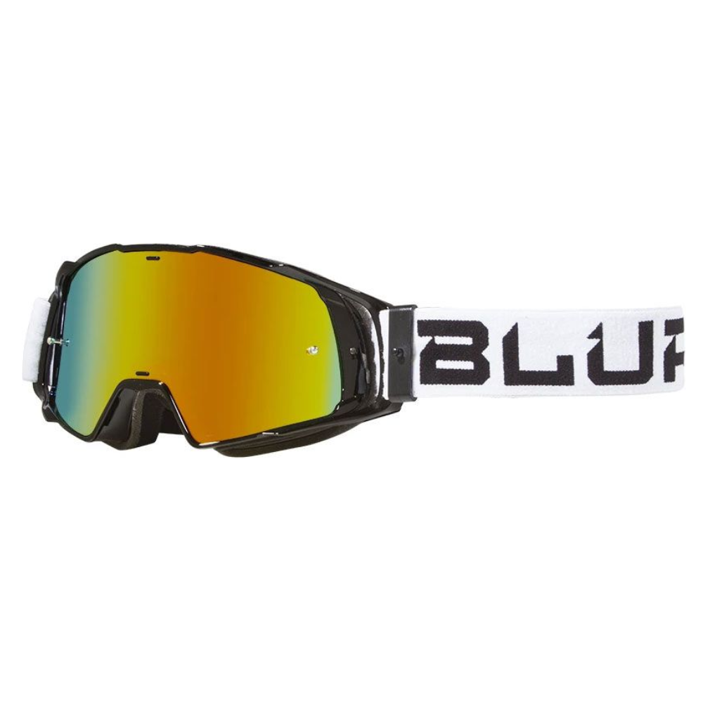 Goggles: BLUR B-20 FLAT Blk/Wht Rad-Red Lens