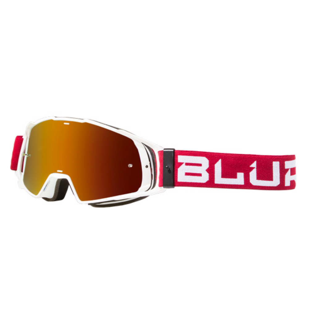 Goggles: BLUR B-20 FLAT RubyRed/Wht Rad-Red Lens