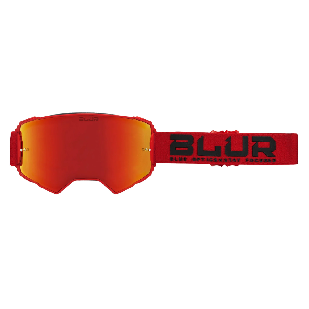 Goggles: BLUR B-60 PHOENIX Matt Red Rad-Red Lens