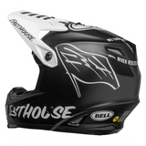 Helmet: BELL Youth MOTO-9 MIPS FASTHOUSE FLYING COLOUR MattBlk/Wht