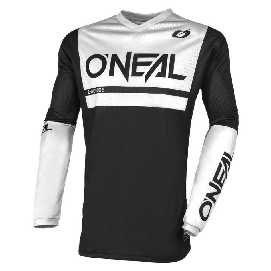 Jersey: ONEAL 2025 ELEMENT THREAT AIR Black/White