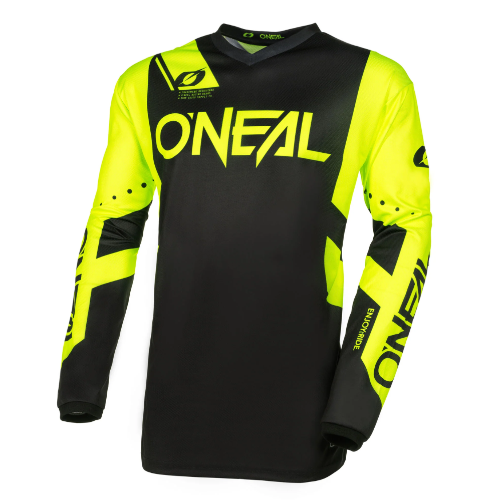 Jersey: ONEAL 2024 Youth ELEMENT RACEWEAR V.23 Blk/NeonYell
