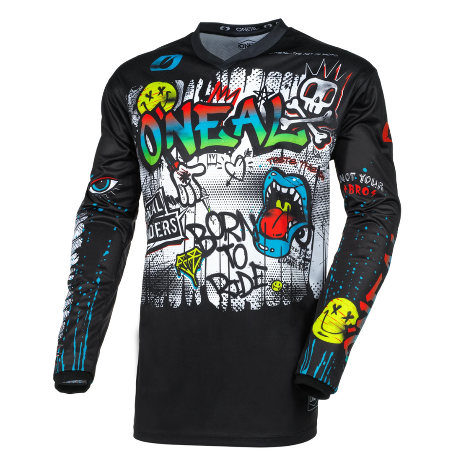 Jersey: ONEAL 2025 Youth ELEMENT RANCID V.24 Blk/Wht