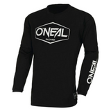 Jersey: ONEAL 2024 Youth ELEMENT COTTON HEXX V.22 Blk/Wht