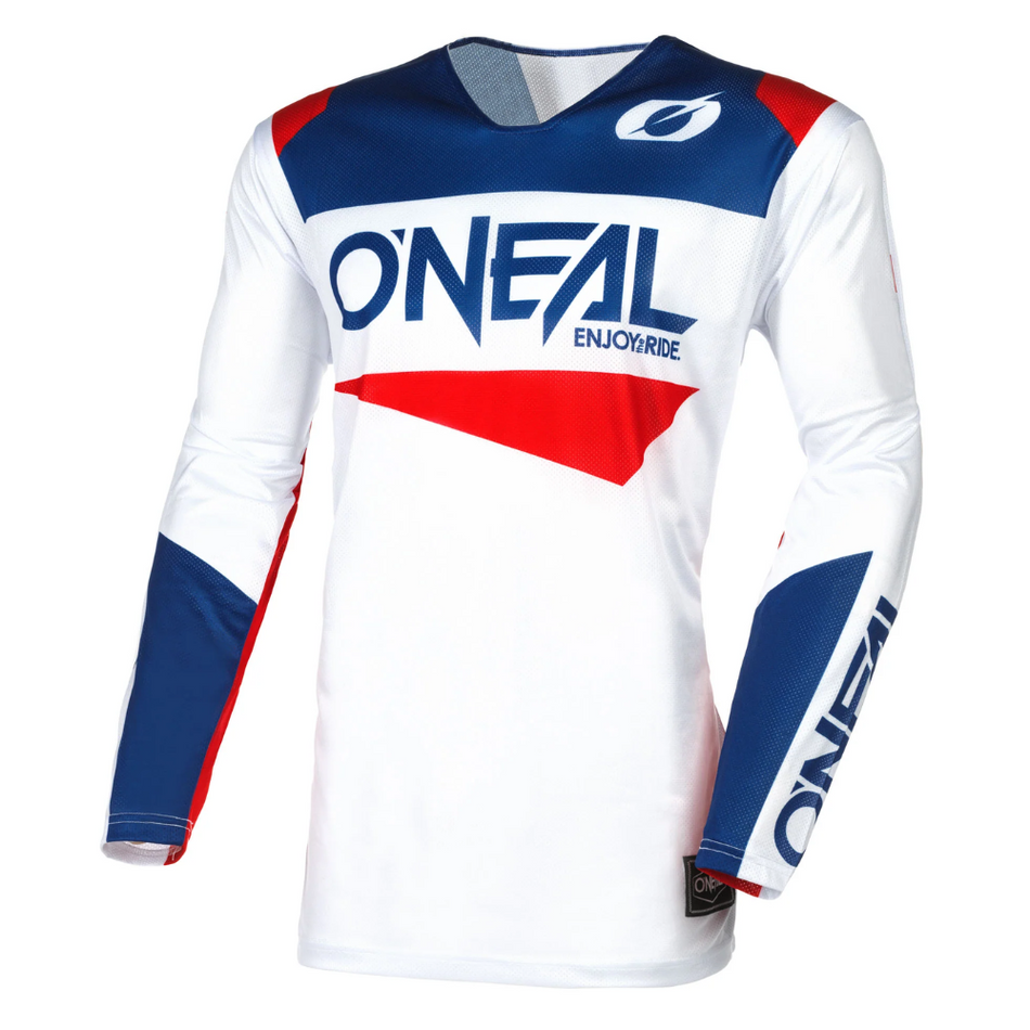 Jersey: ONEAL 2025 HARDWEAR AIR SLAM V.25 Wht/Blue/Red