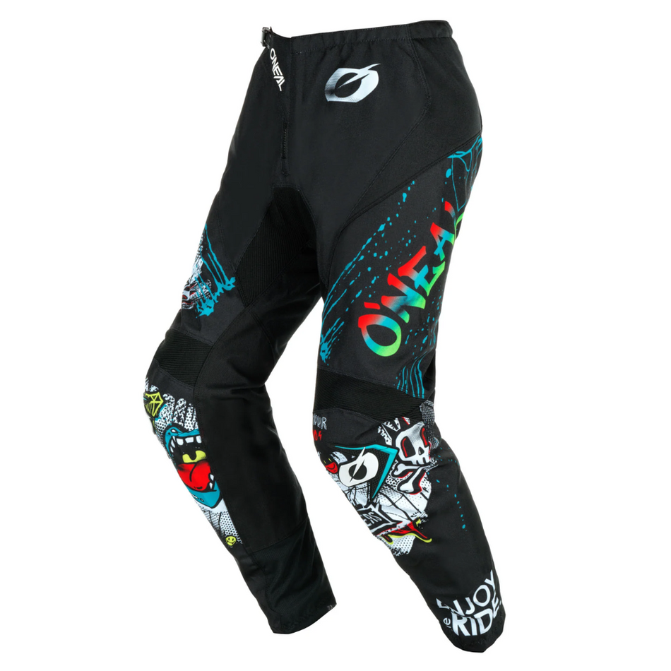 Pants: ONEAL 2025 Youth ELEMENT RANCID V.24 Blk/White