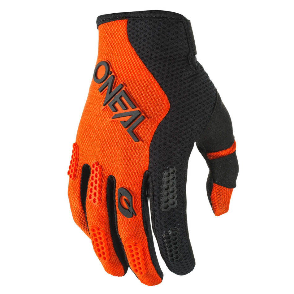 Gloves: ONEAL 2025 Youth ELEMENT RACEWEAR V.25 Black/Orange