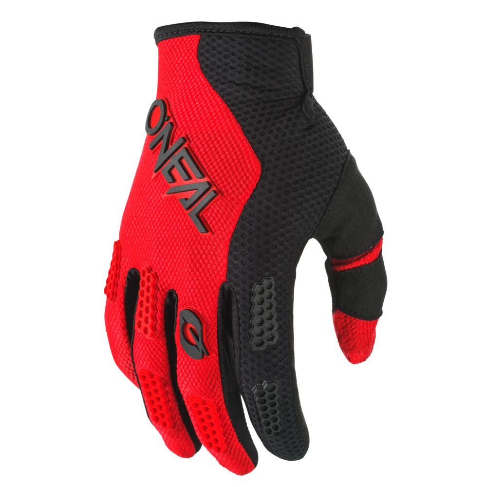 Gloves: ONEAL 2024 Youth ELEMENT RACEWEAR V.24 Black/Red