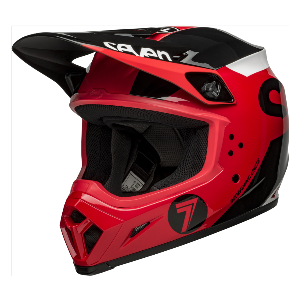 Helmet: BELL MX-9 MIPS SEVEN PHASER Red/Blk