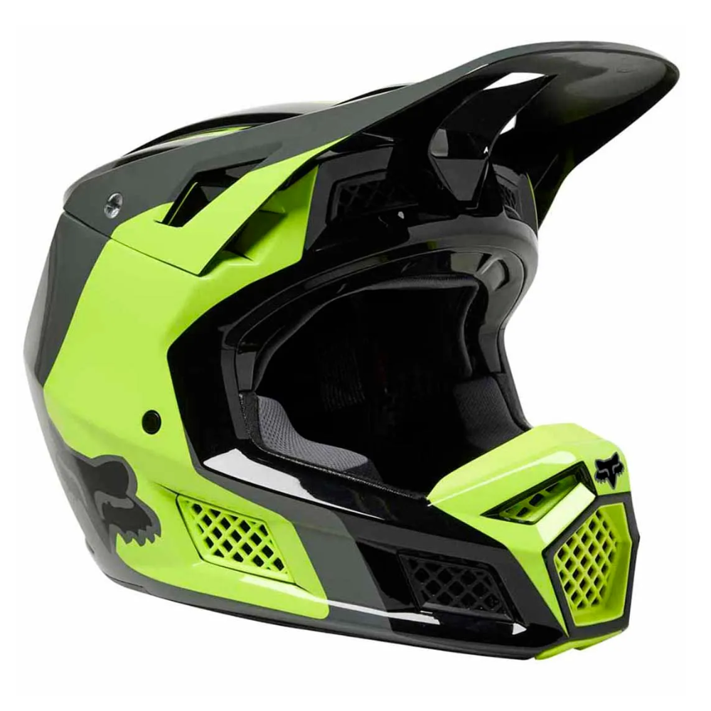 Helmet: FOX 2024 V3 RS EFEKT Fluro Yellow