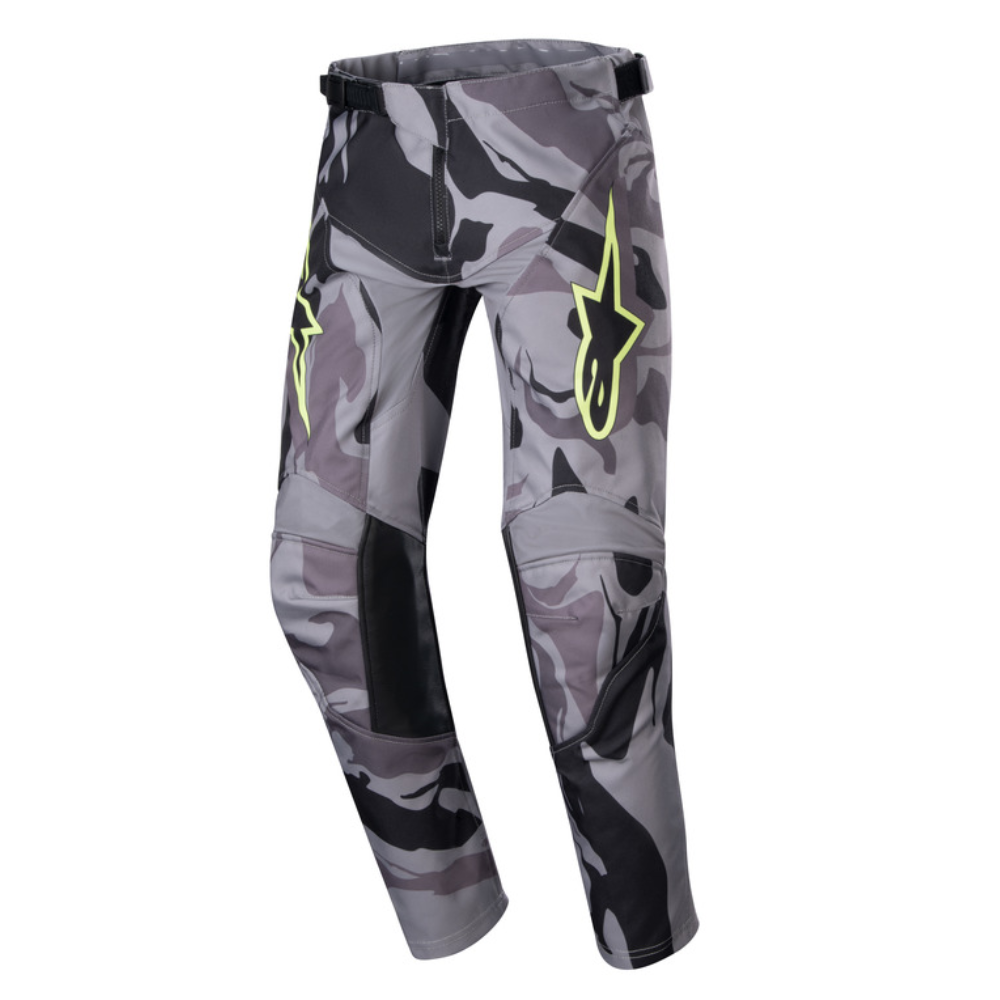 Pants: ALPINESTARS 2024 YOUTH RACER TACTICAL Cast Gray Camo Magnet