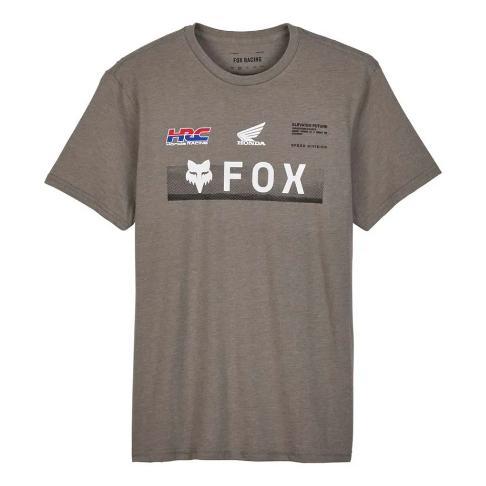 Tee: FOX X HONDA PREM SS Heather Graphite