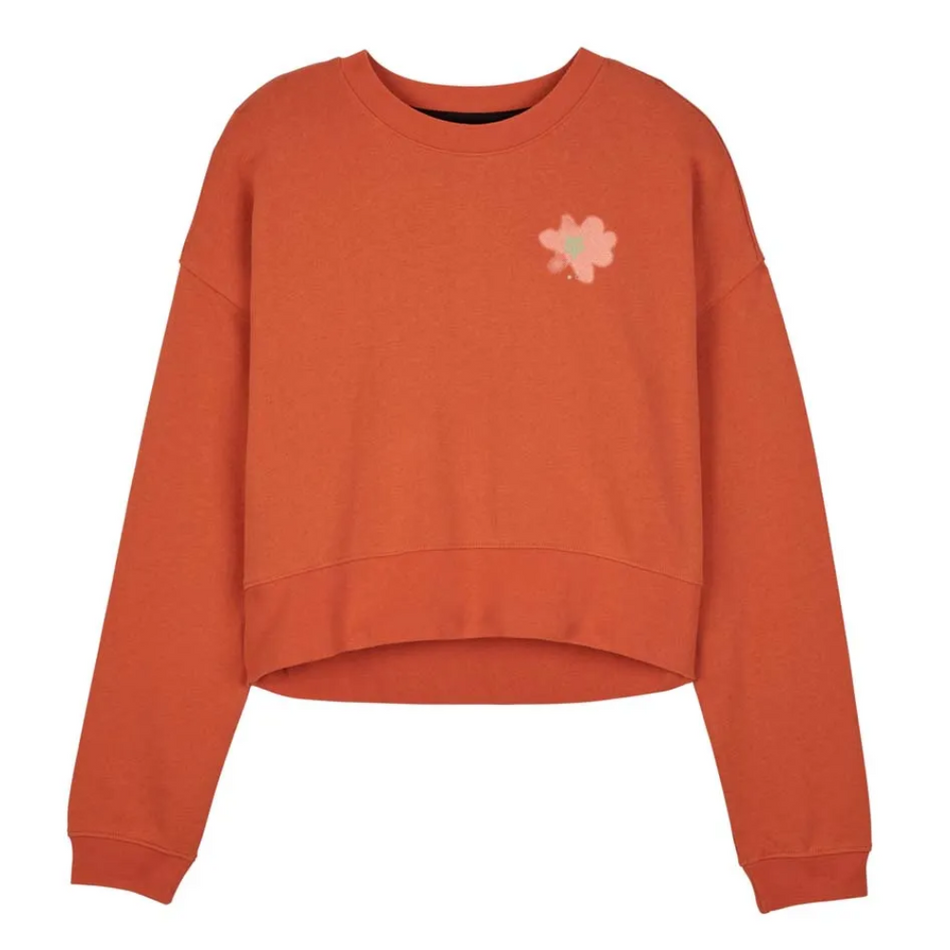 Fleece: FOX Women BYRD CREW Atomic Orange