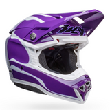 Helmet: BELL MOTO-10 SPHERICAL SLAYCO LE Purple/White