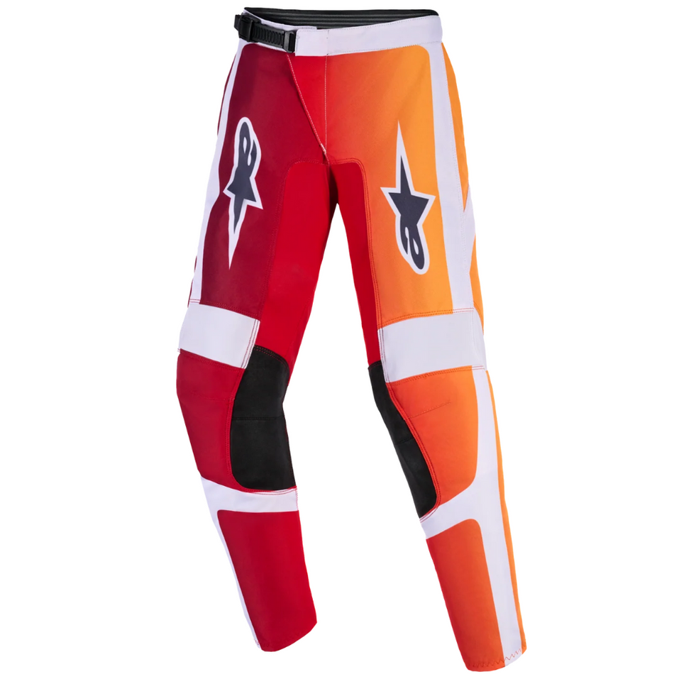 Pants: ALPINESTARS 2026 Youth FLUID PORTL Red/Light Gray/Dark Gray