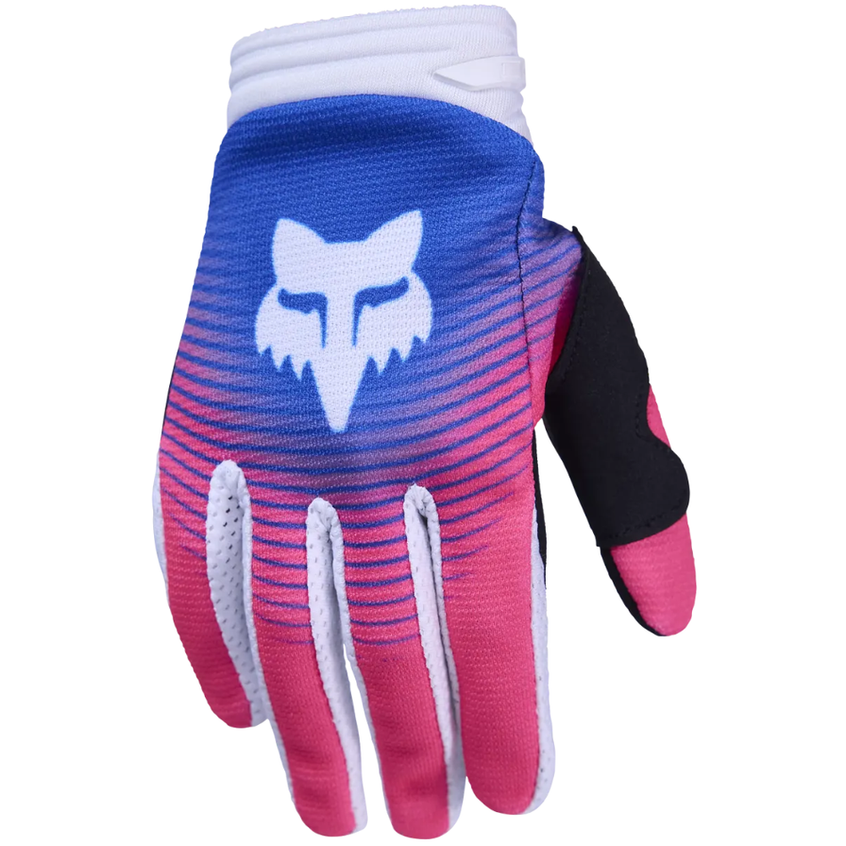 Gloves: FOX Youth 180 COLLECT Blue/Pink