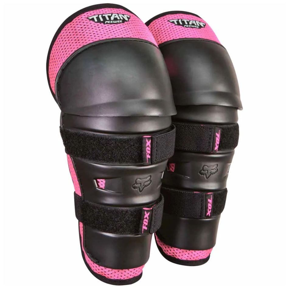 Protection: FOX PEEWEE TITAN KNEE GUARD Black/Pink