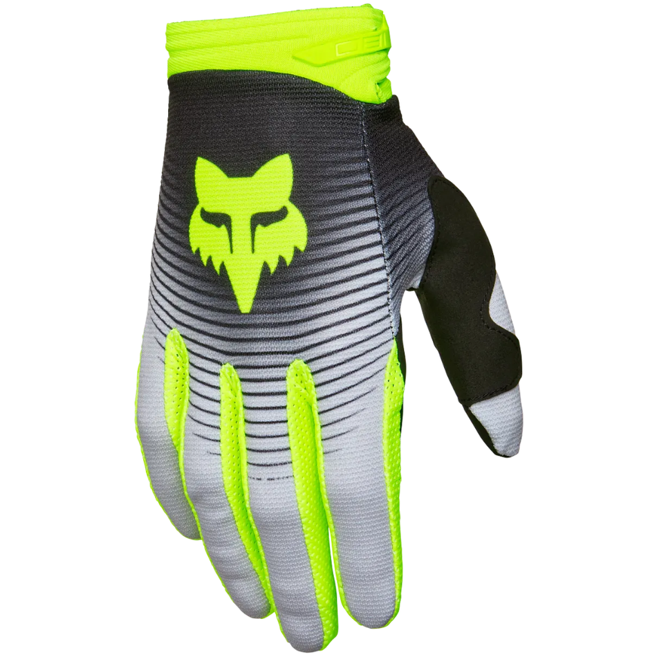 Gloves: FOX 180 COLLECT Grey/Yellow