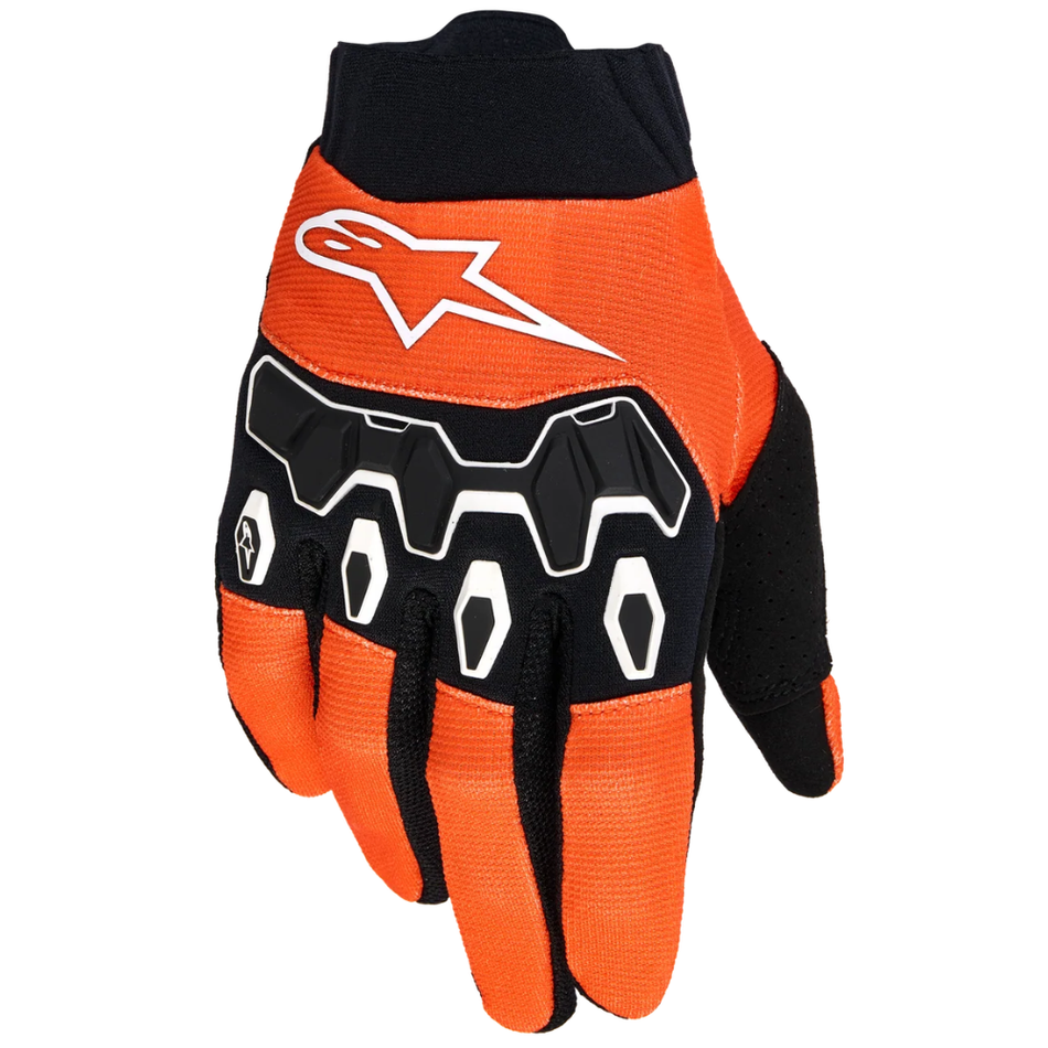 Gloves: ALPINESTARS Youth FULL BORE V2 Orange White Black