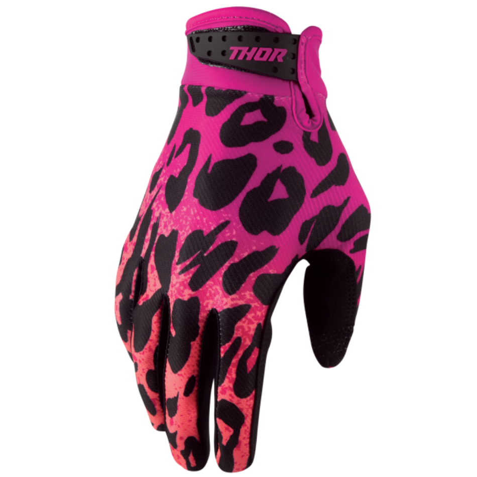 Gloves: THOR Youth LAUNCHMODE Namir Fuchsia/Black