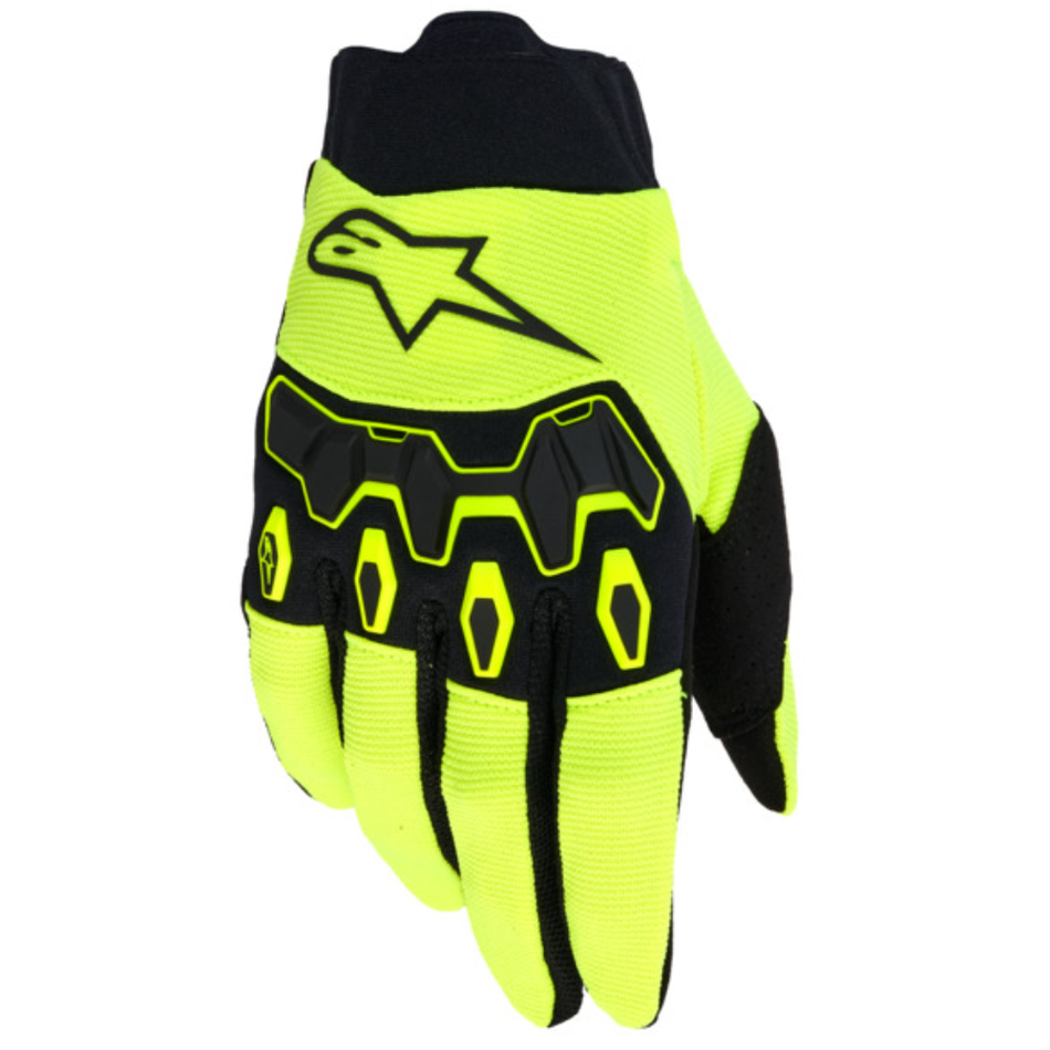 Gloves: ALPINESTARS FULL BORE V2 Yellow Fluro/Black