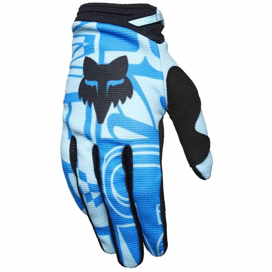 Gloves: FOX Women 180 RACE SPEC Light Blue