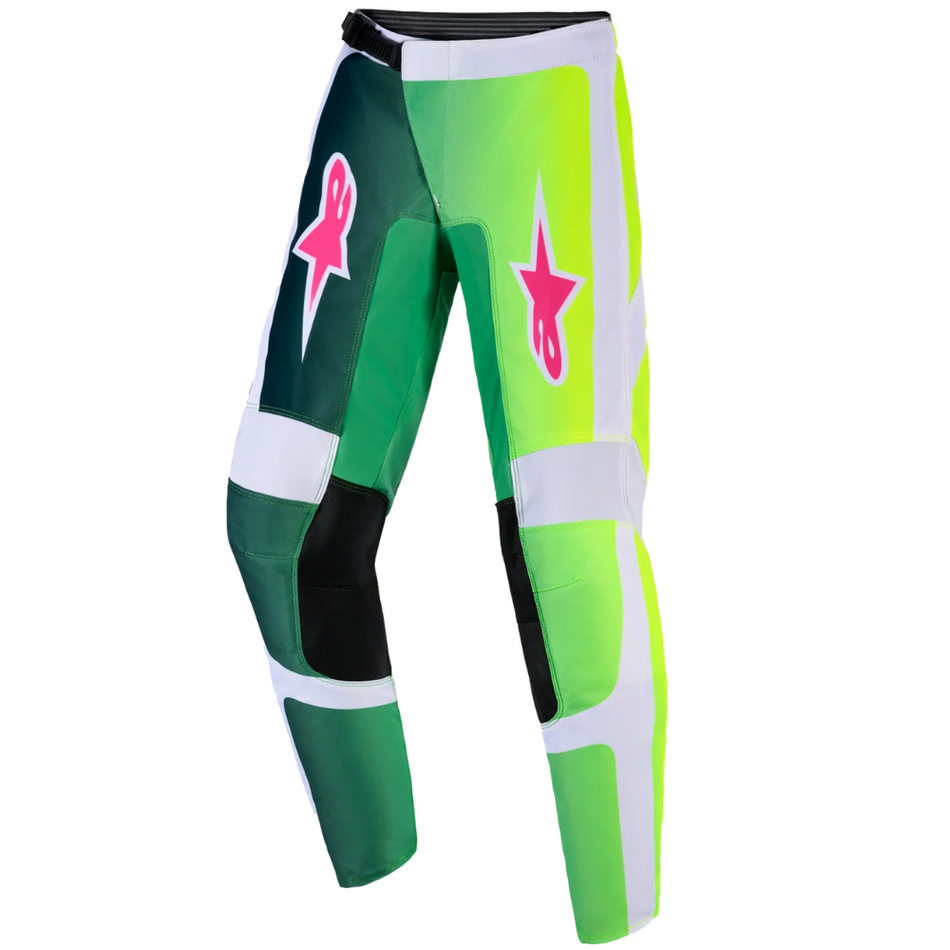 Pants: ALPINESTARS 2026 Youth FLUID PORTL Green/White/Black