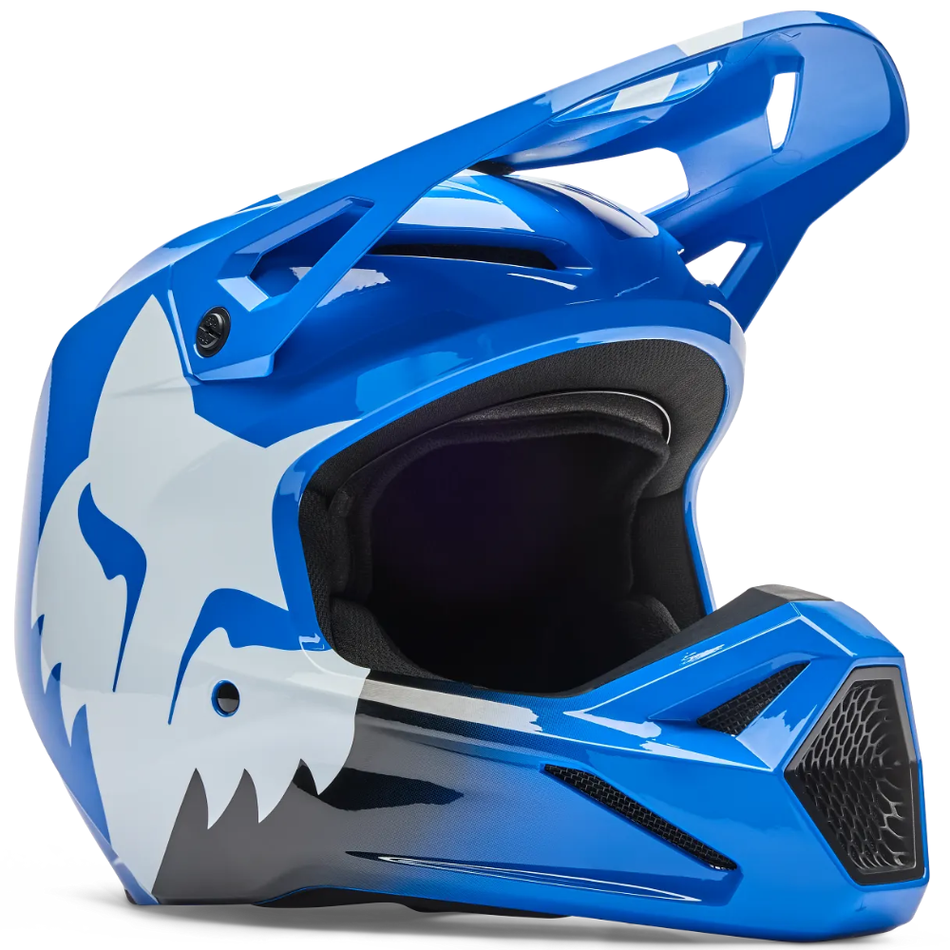 Helmet: FOX Youth V1 SHIELD Blue