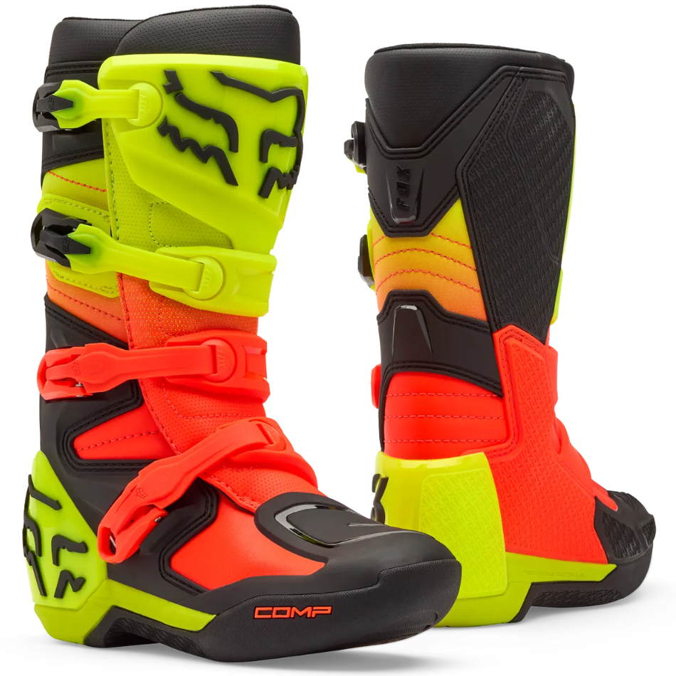 Boots: FOX Youth COMP Orange/Yellow