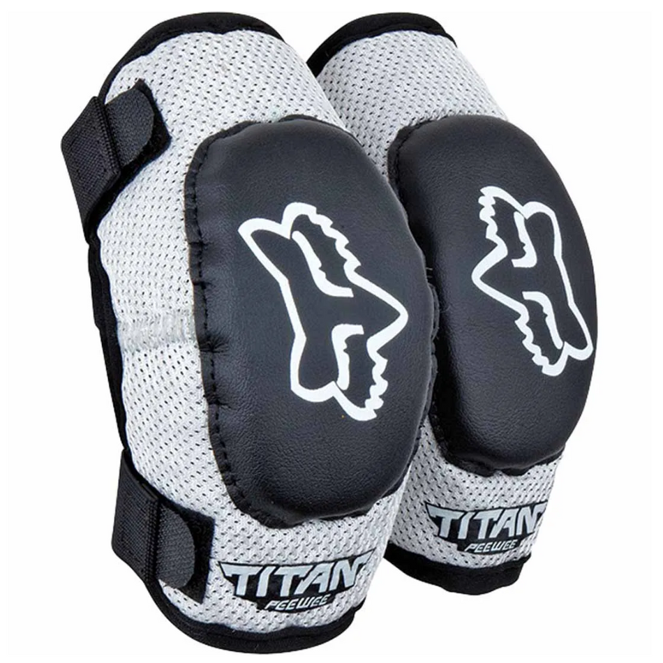 Protection: FOX PEEWEE TITAN ELBOW GUARD Black/Silver